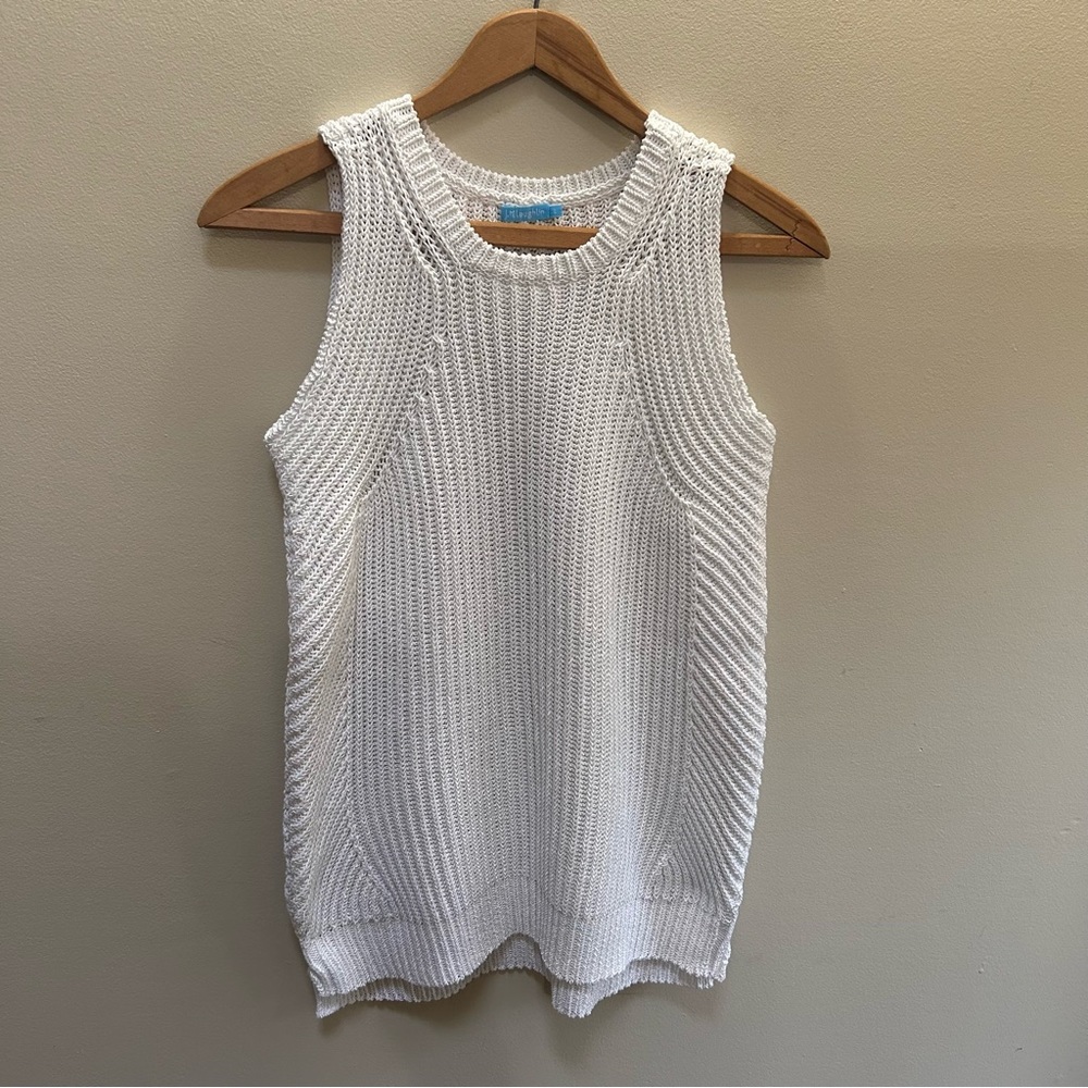 J McLaughlin ~ Amber Ribbed Knit Chunky Sleeveless Sweater Top in size Large